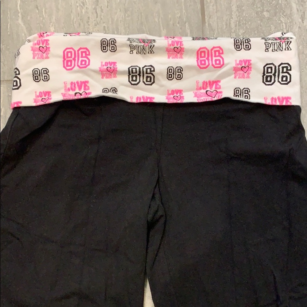 PINK yoga wide bottomed pants - Picture 2 of 6